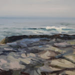 Rock and Waves Study Ocean Drive 7x8